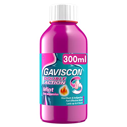 Gaviscon Double Action Liquid Mint Flavour Oral Suspension, 300ml EXP-10-23