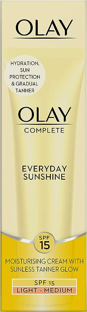 Olay Complete Everyday Sunshine Moisturiser Cream with Sunless Tanner SPF15 Light 50ml.