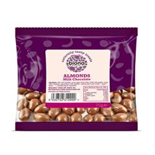 Biona Milk Chocolate Covered Almonds 70g