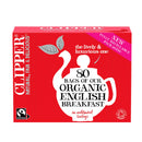 Clipper Tea, English Breakfast Assam Blend, Fairtrade, Organic, Plant-Based, Caffeinated, 1 Pack, 80 Unbleached Tea Bags EXP-11-23