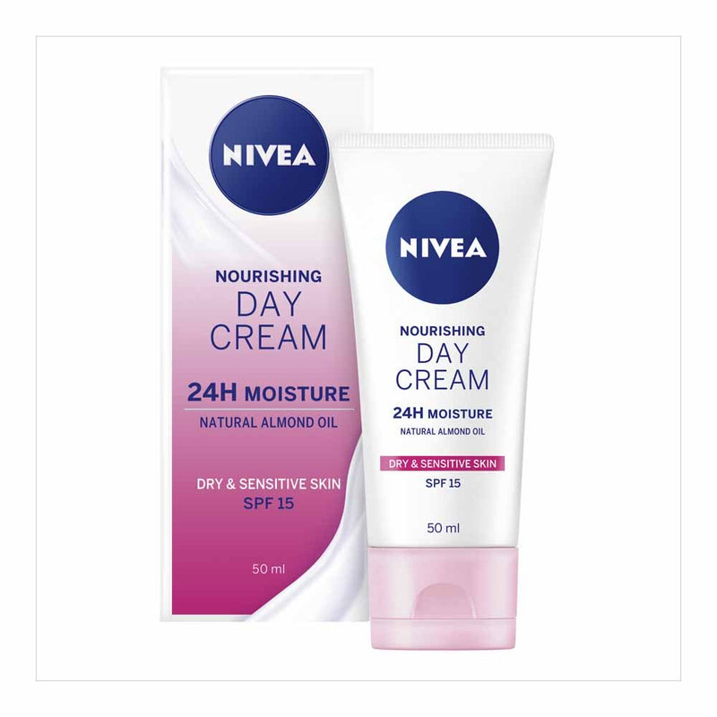 Nivea Nourishing Day Cream SPF15 Dry / Sensitive Skin - 50ml