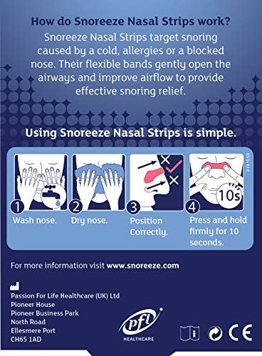 Snoreeze Snoring Relief 20 Nasal Strips - Large 20s