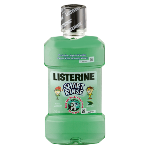 Listerine Smart Rinse Kids Mouthwash Mild Mint 250ml