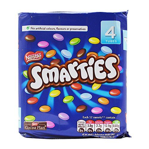 Original Nestle English Smarties 4 Pack Imported From The UK England - 152g
