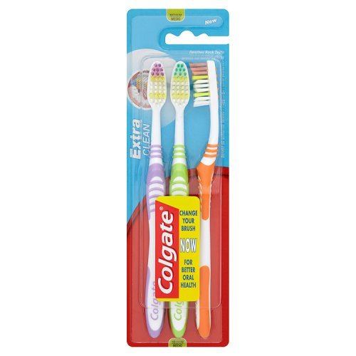 Colgate Triple Pack Extra Clean Medium Toothbrushes