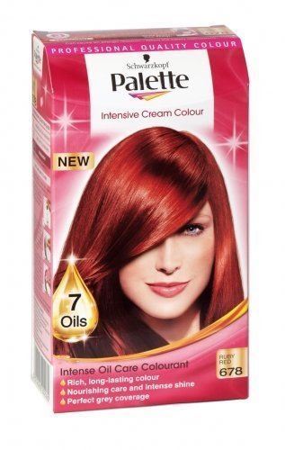 Schwarzkopf Palette Intensive Cream Colour Ruby Red Number 678