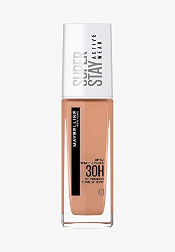 Maybelline New York Superstay Active Wear Full Coverage 30 Hour Long-Lasting Liquid Foundation 40 Fawn