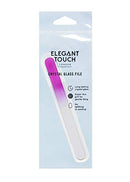 Elegant Touch Pink Crystal Glass Nail File