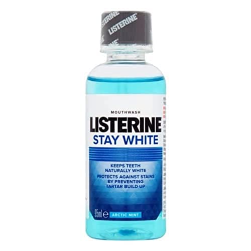 Listerine 95 ml Arctic Mint Stay White Antibacterial Mouthwash