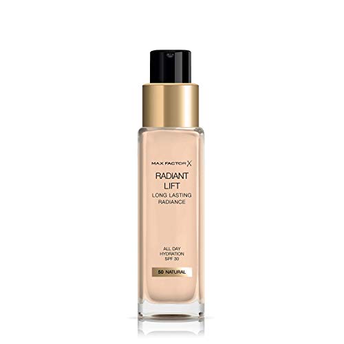 Max Factor Radiant Lift Liquid Foundation SPF30 and Hyaluronic Acid, 050 Natural 30ml