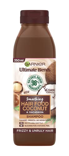 Garnier Ultimate Blends Smoothing Hair Food Coconut Shampoo for Frizzy Hair 350ml
