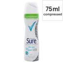 Sure Women Crystal Clear Aqua Spray Compressed Anti-Perspirant Deodorant 75ml (U.K.ONLY)