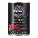 Biona Chilli Black Beans 400g
