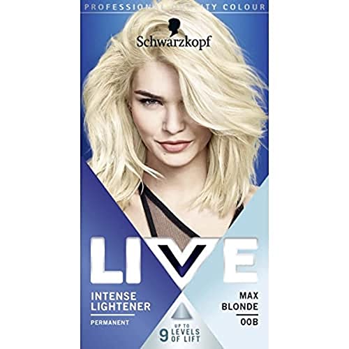 Schwarzkopf Live Intense Lightener 00b Max Blonde Permanent Hair Colour