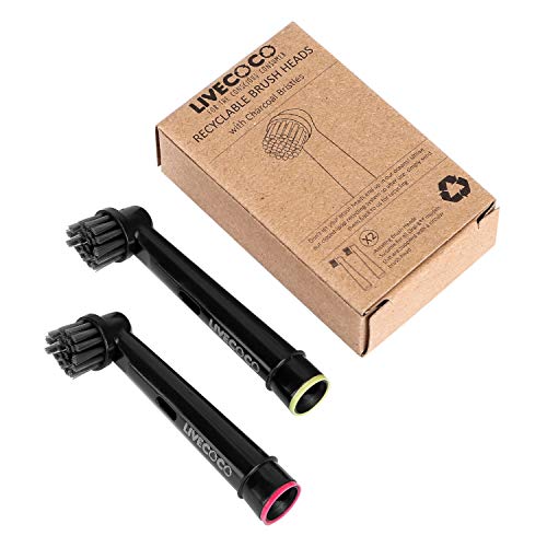 LIVECOCO Recyclable Brush Heads 2 pack