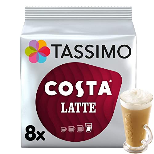 Tassimo Costa Latte Extra Large Cup Size 16 T Discs 8 Servings