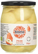 Biona Organic Pear Halves In Rice Syrup 550g
