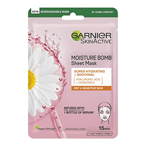Garnier SkinActive Moisture Bomb Camomile Tissue Mask, 32g