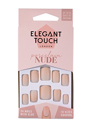 Elegant Touch Nude Porcelain False Nails