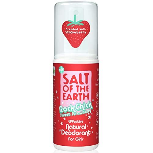 Salt Of The Earth Rock Chick Sweet Strawberry Natural Deodorant For Girls 100ml