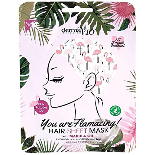 Derma V10 Flamingo Print Hair Mask