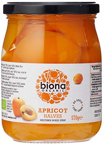 Biona Organic Apricot Halves In Rice Syrup 550g