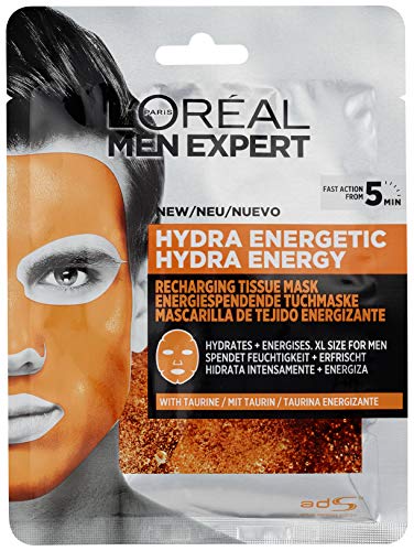 L'Oreal Men Expert Hydra Energy Tissue Mask, 30 g