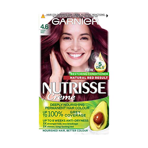 Garnier Nutrisse Creme Permanent Nourishing Hair Colour Morello Cherry 4.6 Deep Red