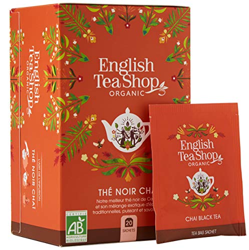 English Tea Shop  Organic Black Tea Chai 20 Bags
