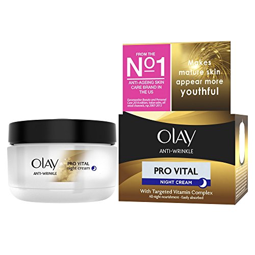 Olay Anti-Wrinkle Pro Vital Anti-Ageing Moisturiser Night Cream, 50 ml