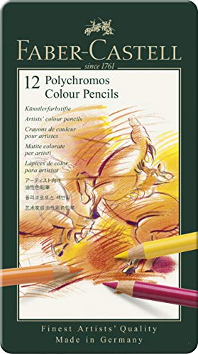 Tin of 12 Polychromos Artists' Pencils