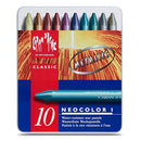 Neocolor I Wax Oil Tin of 10 Metallic
