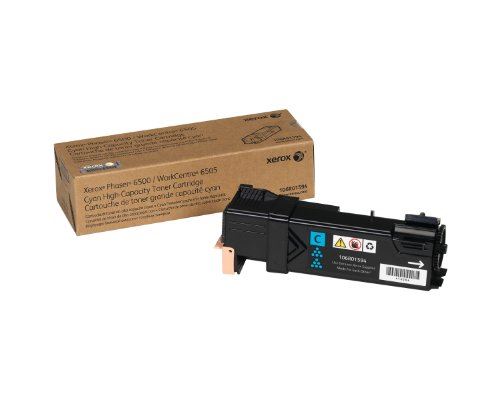 Xerox Phaser 6500 / Workcentre 6505 Cyan High-Capacity Toner Cartridge - 2500 Pages