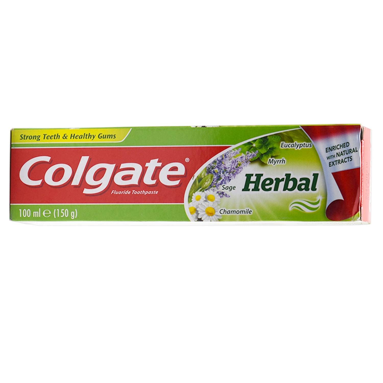 Colgate Herbal Chamomile, Sage, Myrrh, Eucalyptus Toothpaste 100ml ...