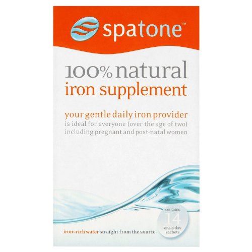 Nelsons Spatone 100% Natural Iron Supplement For Everyone Over The Age Two 14 Sachets