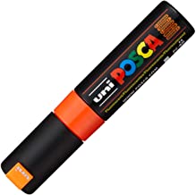 Uni-Ball Posca Broad Chisel Tip Marker - Fluorescent Orange