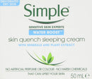 Simple Face Moisturiser Skin Quench Sleeping Cream 50 ml (8710908810664)