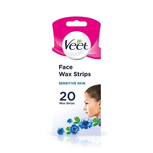 Veet Face Ready To Use Wax Strips For Sensitive Skin 20 Wax Strips