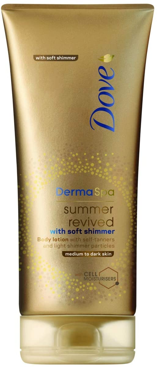 Dove Derma Summer Revived Shimmer Medium To Dark 200ml
