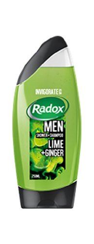 Radox Men Shower And Shampoo Lime And Ginger 250ml