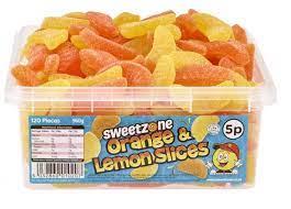 Sweetzone Orange & Lemon Slices Tub 900g