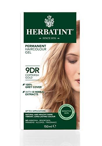 Herbatint 150 ml Number 9DR Copperish Gold Permanent Herbal Hair Colour Gel