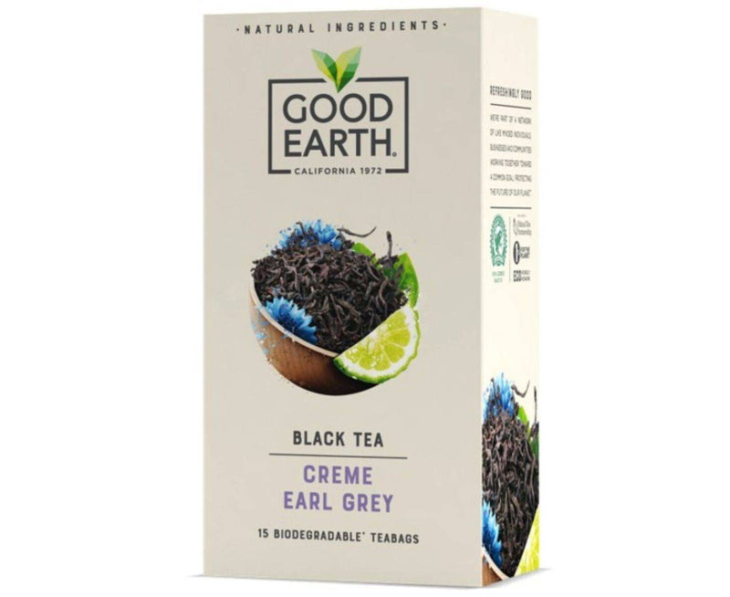 Good Earth Bold Creme Earl Grey Tea 15 Biodegradable Bags