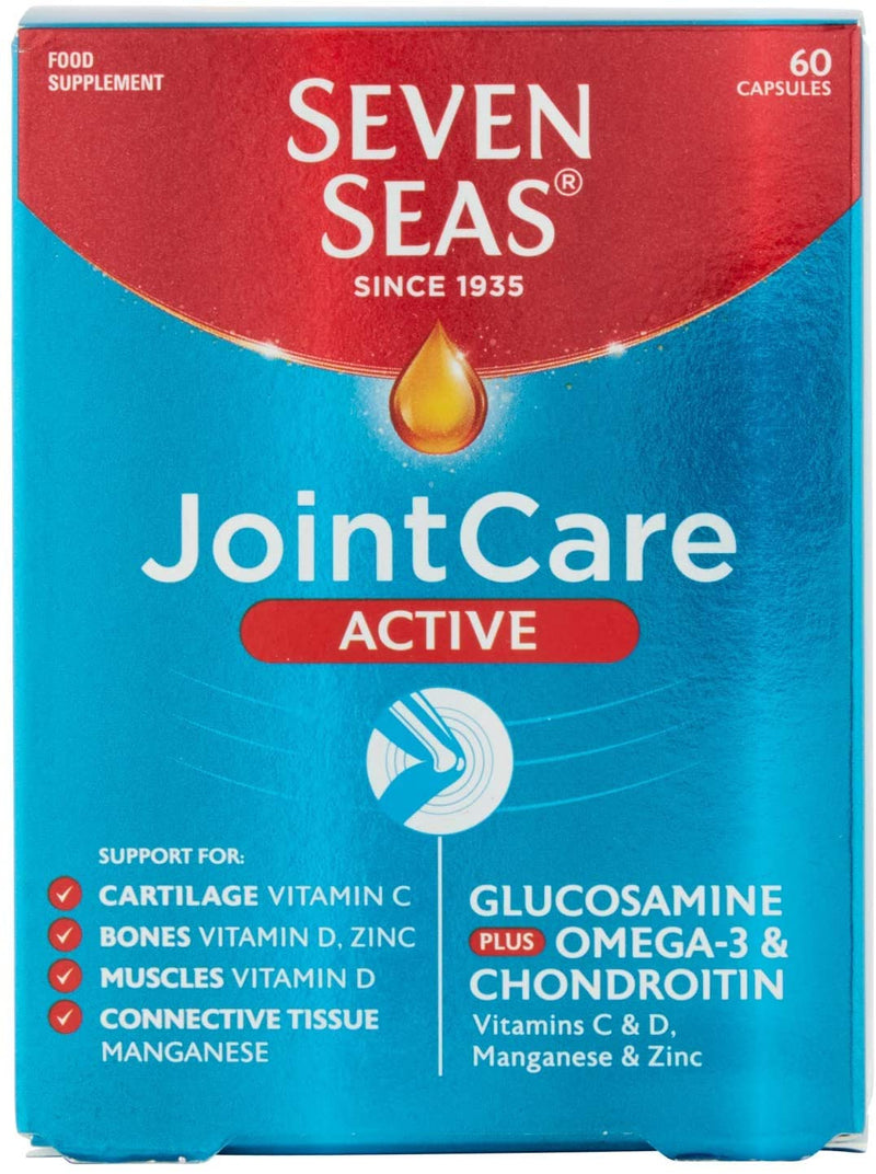 Seven Seas Jointcare Active With Glucosamine Plus Omega-3 & Chondroitin 60 Capsules