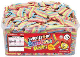 Sweetzone Rainbow Belts Tub 960g