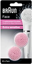 Braun 80-S Face Extra Sensitive Replacement Brush For Sensitive Skin Pink