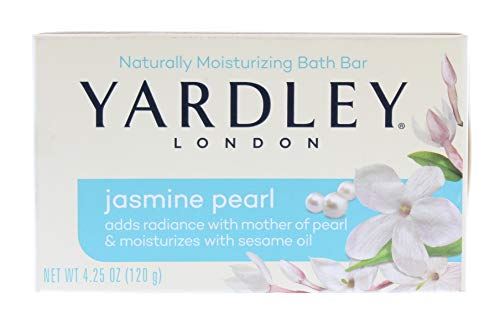 Yardley London Jasmine Pearl Naturally Moisturizing bath Bar 4.25 Ounce