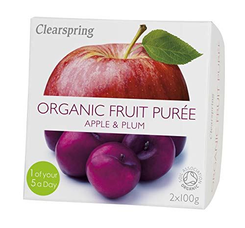 Clearspring Apple & Plum Fruit Puree 100g x 2