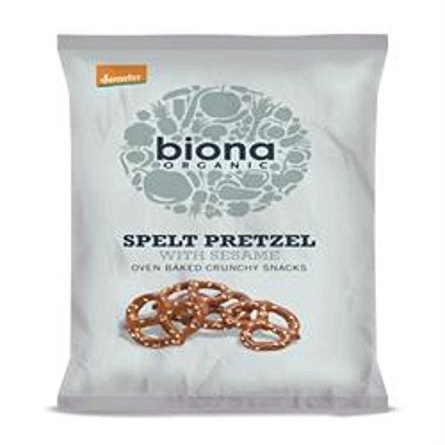 Biona Spelt Pretzels With Sesame 125g