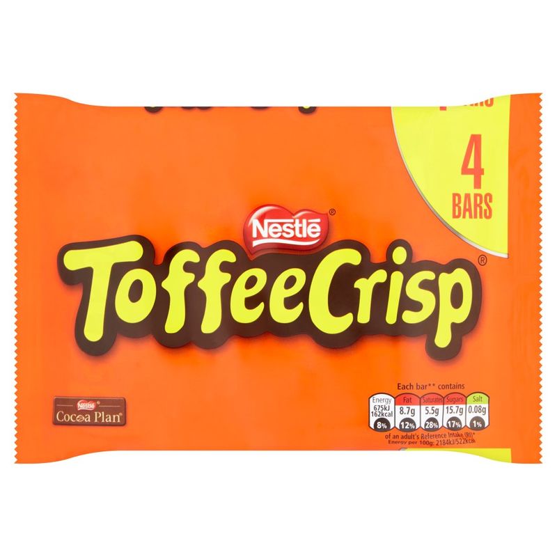 Nestle Toffee Crisp 4 Bars 124g
